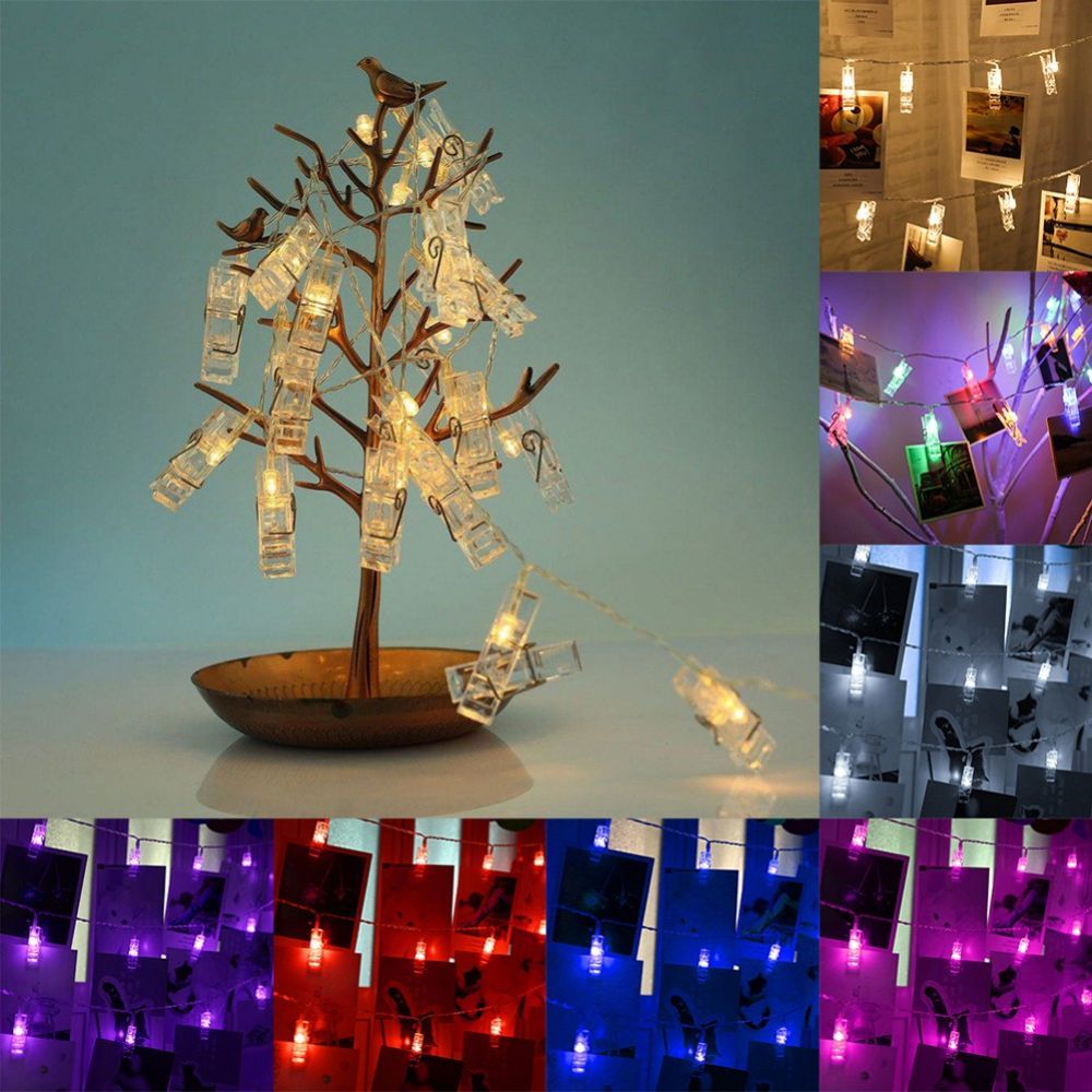 ClipGlow LED Fotolamp - Luci Magiche a Stringa con Clip per Foto