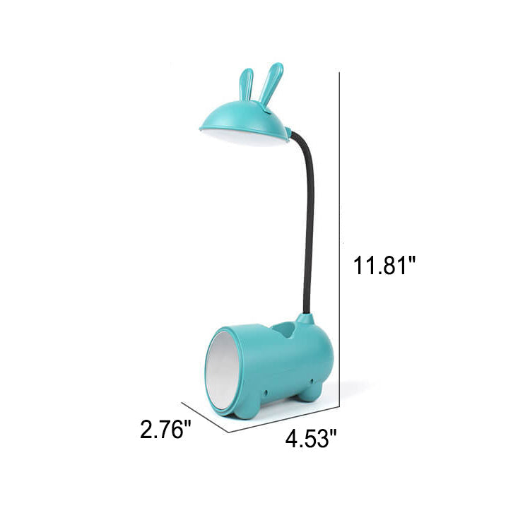 BunnyGlow Lampada Touch LED Creativa con Portapenne | Funzione di Ricarica USB | Lampada da Scrivania | Decorazione per Cameretta