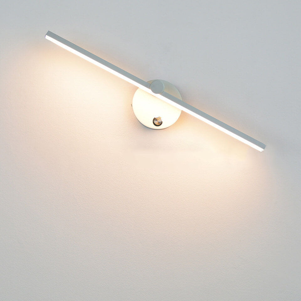 Interruttore a LED per specchio a muro in alluminio minimalista nordico