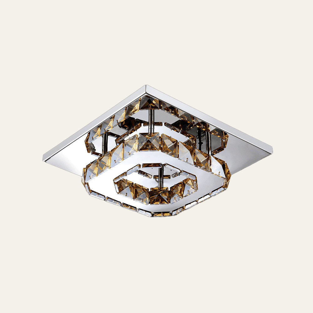 Lampada da soffitto in cristallo LED moderna a incasso