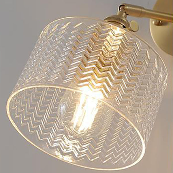 Lampada da Parete a Cilindro Minimalista Creativa in Ottone Nordico a 1 Luce