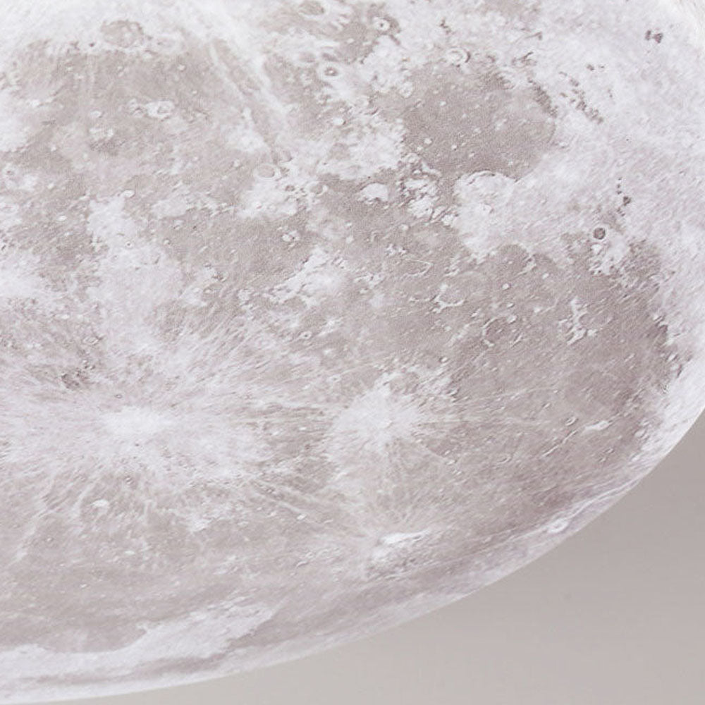LunaGlow - Lampada da soffitto a forma di luna con illuminazione LED soffusa