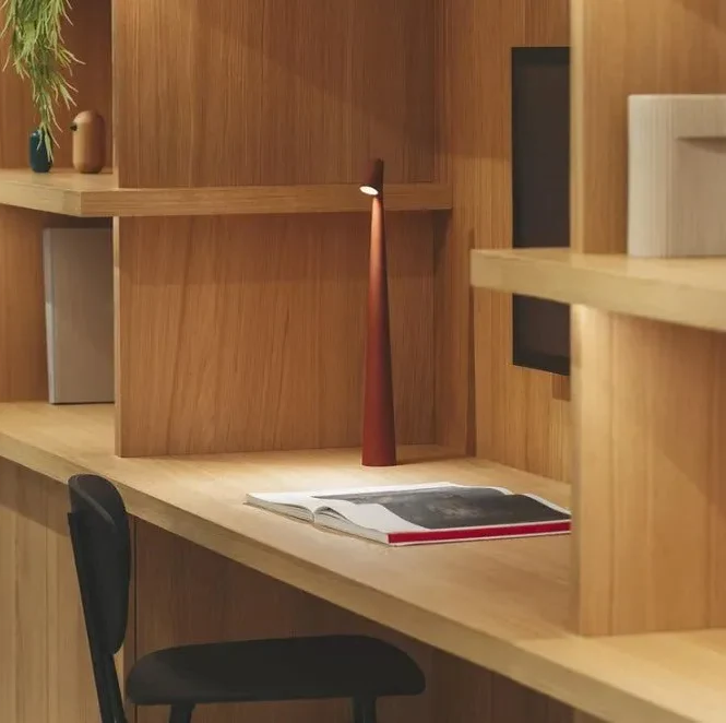 Lampada d'atmosfera minimalista nordica | Senza fili | LED | Lampada da lettura | Lampada da cena