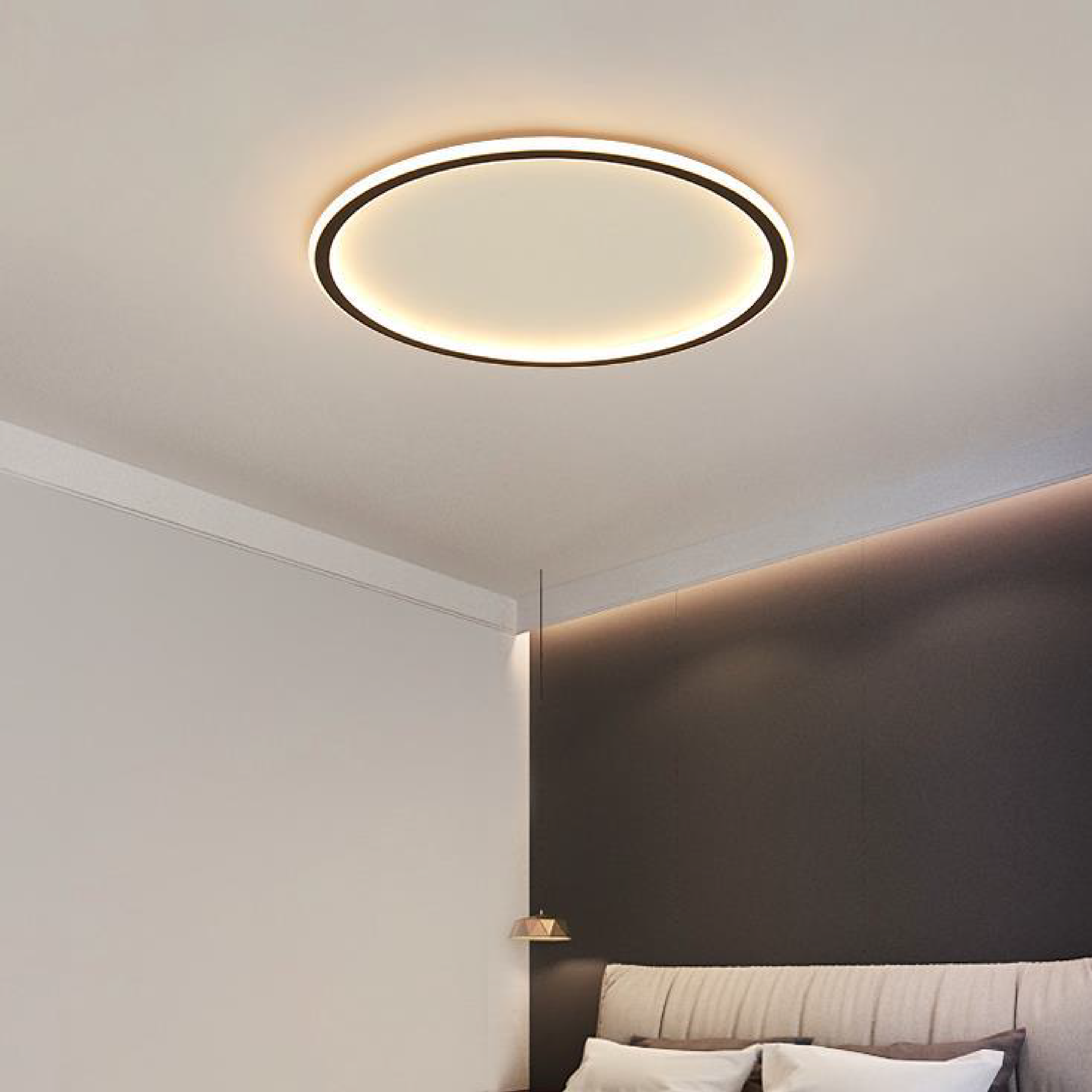 Mysara | Lampada da soffitto LED minimalista scandinava con morbida luce ambientale