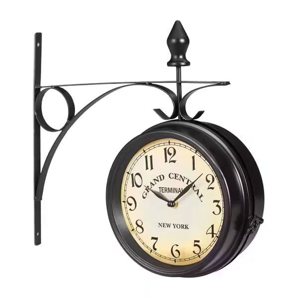 Orologio da parete vintage doppio lato