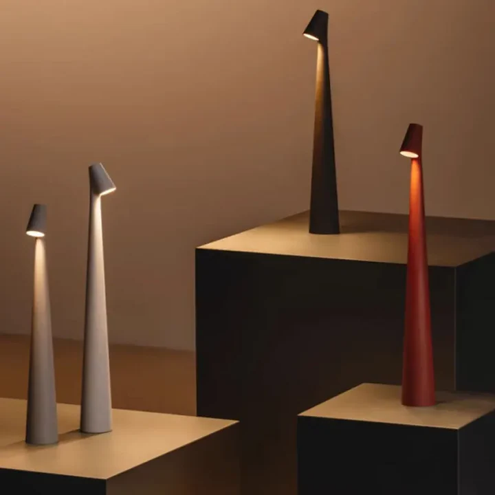 Lampada d'atmosfera minimalista nordica | Senza fili | LED | Lampada da lettura | Lampada da cena