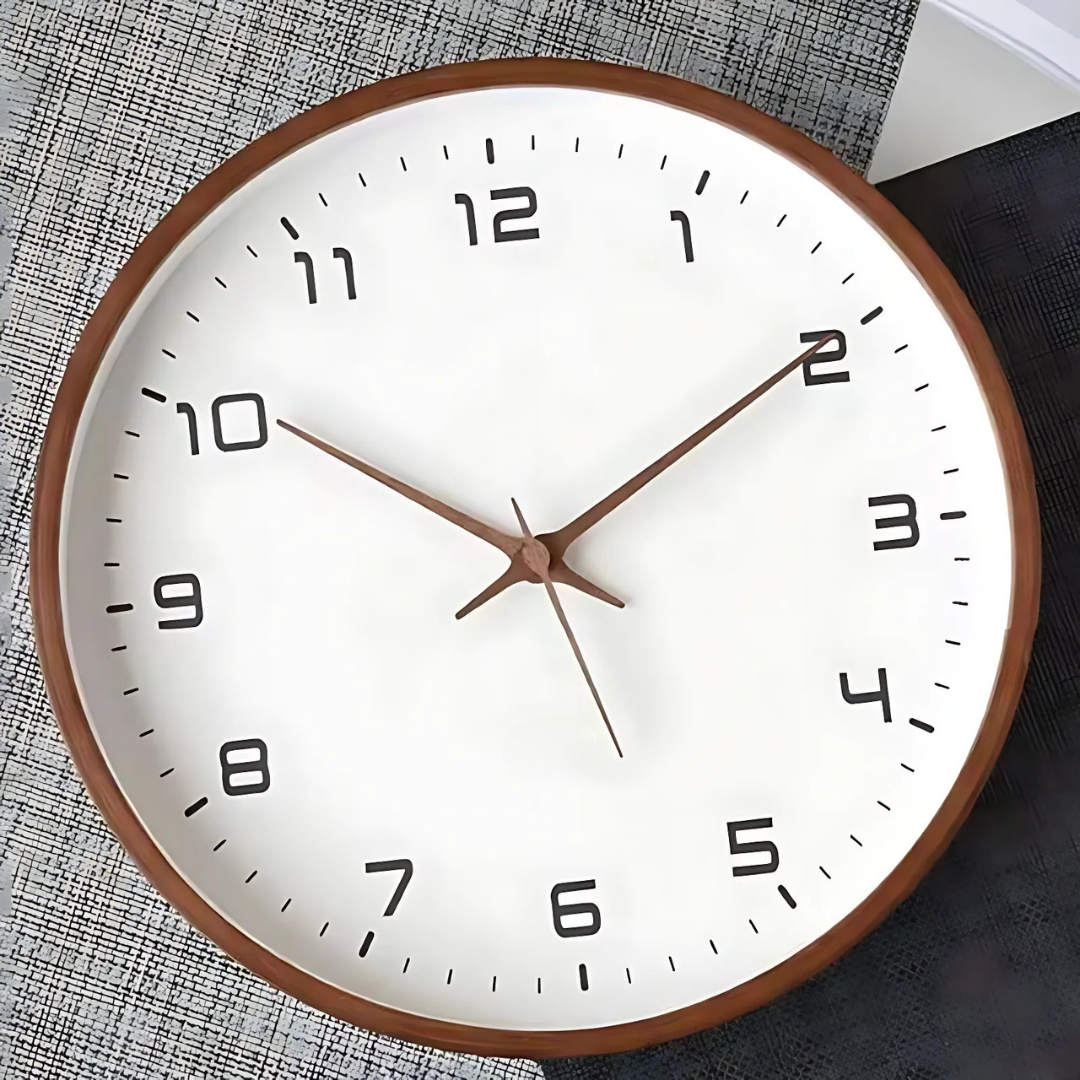 Woodland - Orologio da Parete in Legno Elegante per Interni