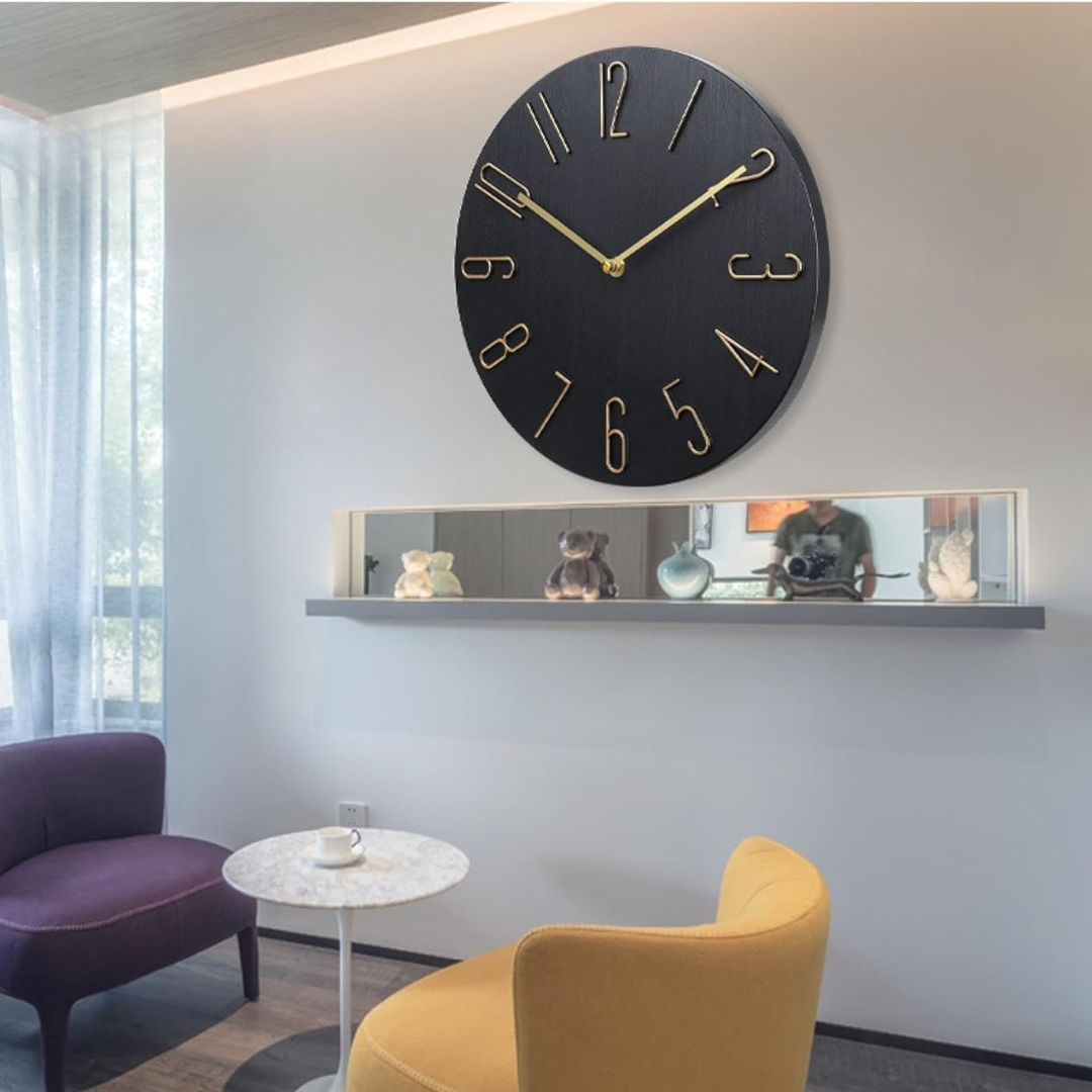 Orologio da Parete Moderno con Accento Colorato