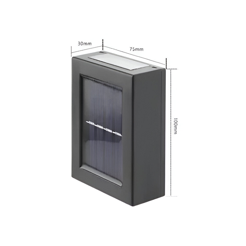 Lampada da esterno solare LED IP65 impermeabile Nera