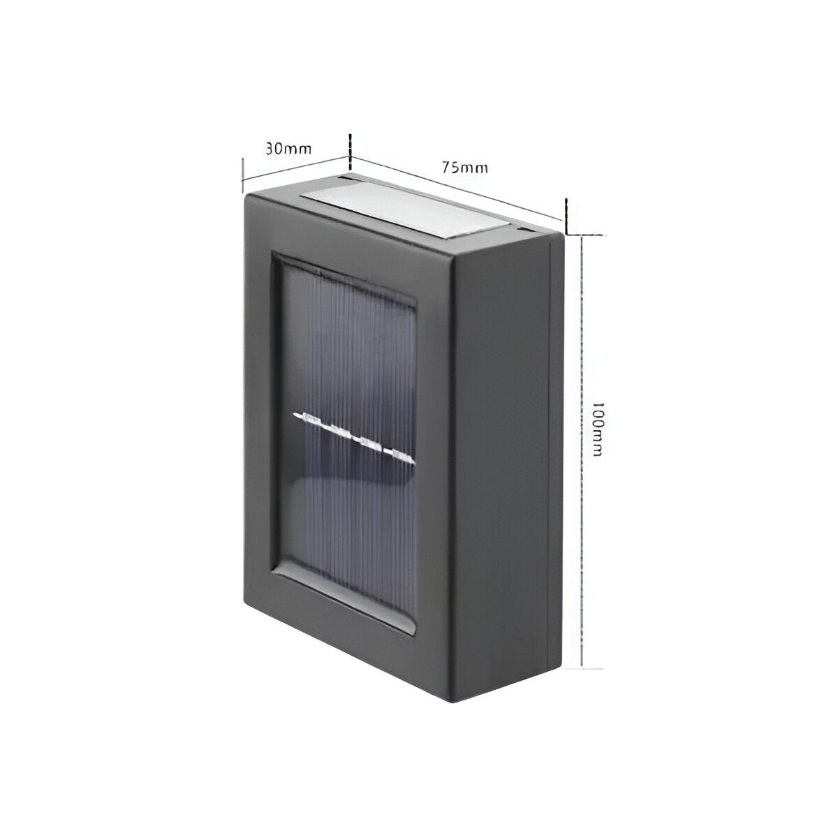 Lampada da esterno solare LED IP65 impermeabile Nera