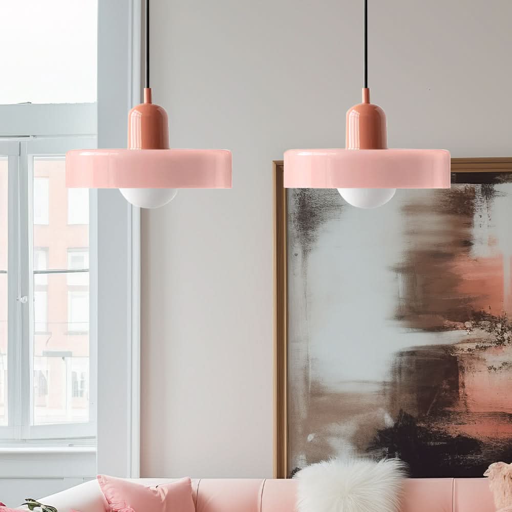 Lampada a Sospensione in Vetro Bauhaus a 2 Teste Regolabile