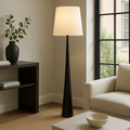 Lysenne – Lampada da Terra Scandinava con Paralume in Tessuto
