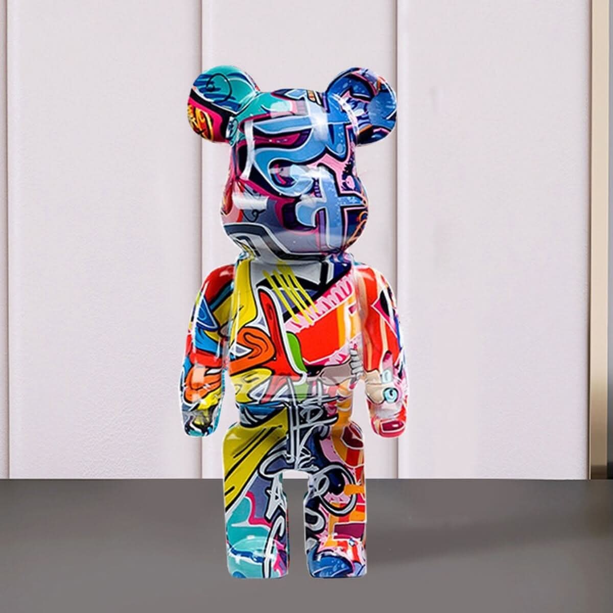 Figura Decorativa in Resina Arte Urbana Orso