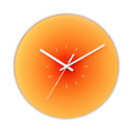 Tramonto - Orologio da Parete Design in Vetro