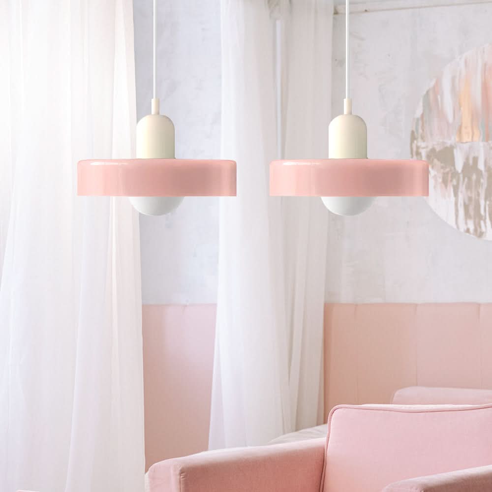 Lampada a Sospensione in Vetro Bauhaus a 2 Teste Regolabile