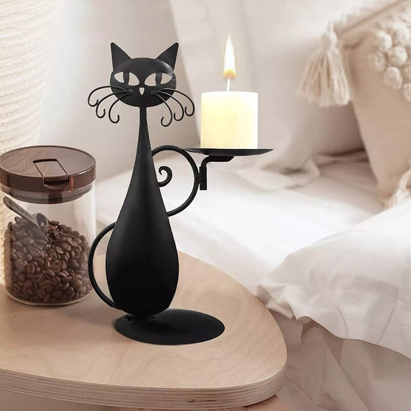 Candelabro gatto nero