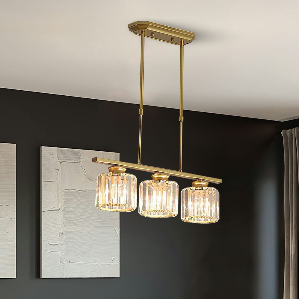 Nira | Lampada a sospensione in vetro multi-testa moderna nordica