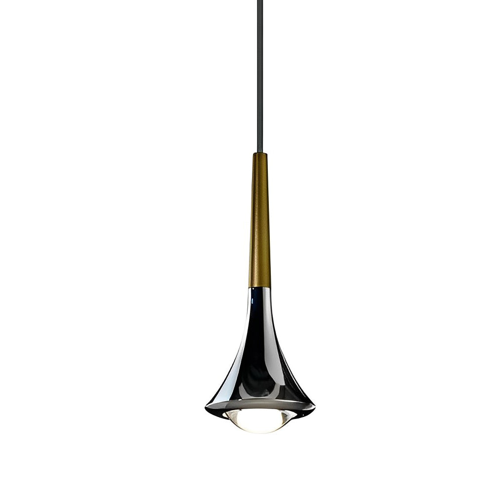 LumiDrop Nordic Design Pendelleuchte | Forma a Goccia | Elegante Luce LED per Sala da Pranzo e Soggiorno | In Nero, Oro e Cromo