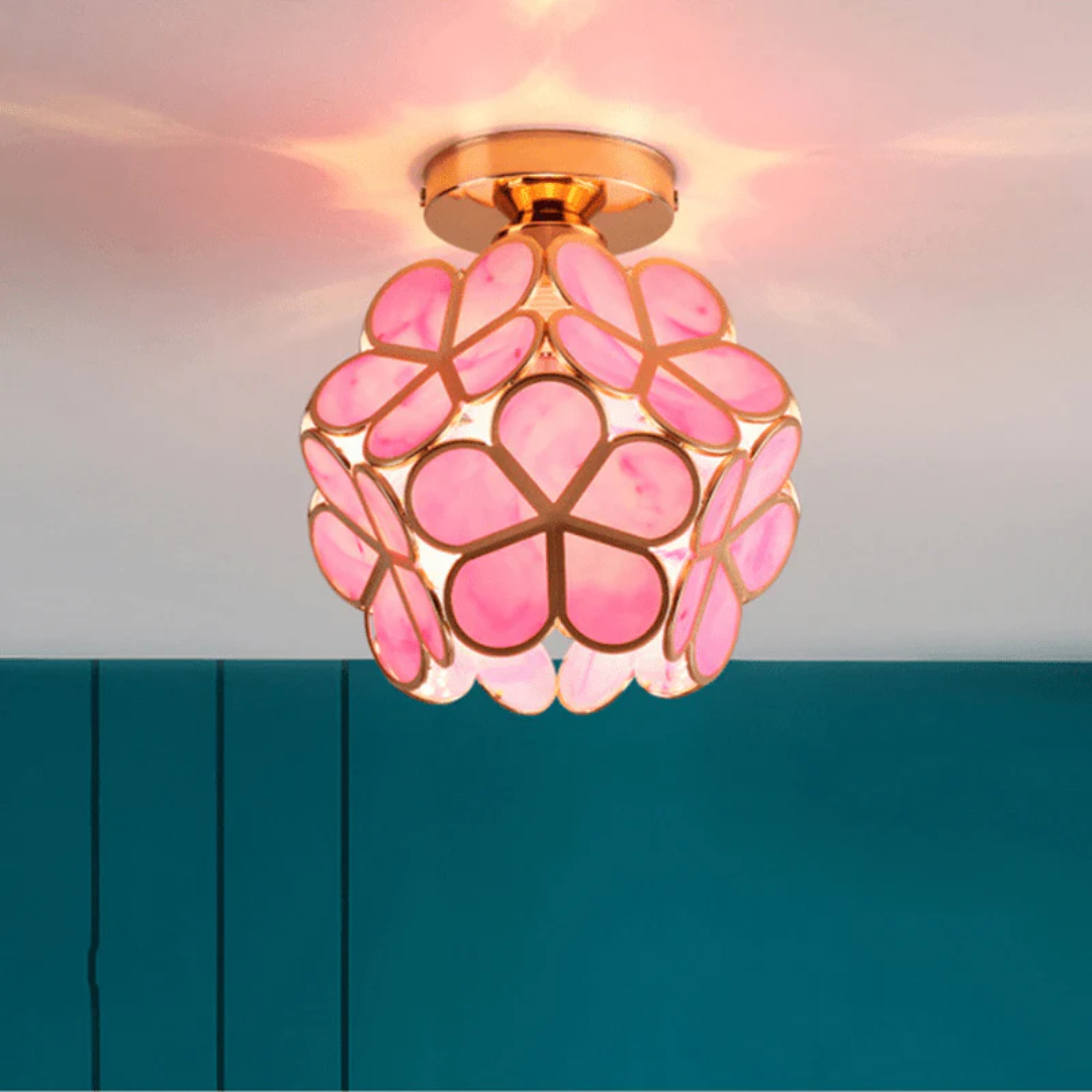 Zyvia - Lampada da soffitto in vetro di lusso