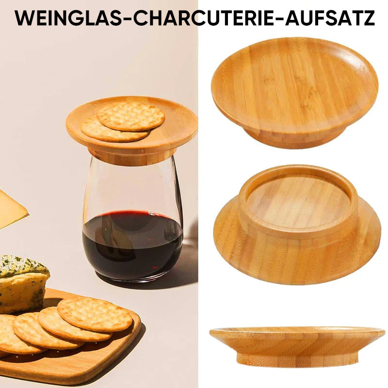PerfekterGenuss - Topper per bicchiere di vino e charcuterie | 1+3 GRATIS