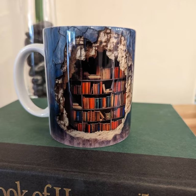Mocky™ Tazza 3D a Forma di Libreria | 50% SCONTO