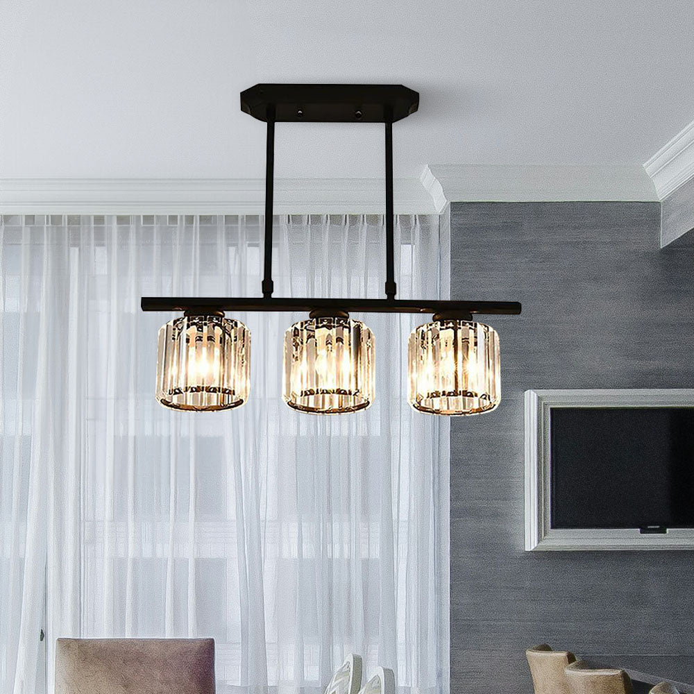 Nira | Lampada a sospensione in vetro multi-testa moderna nordica