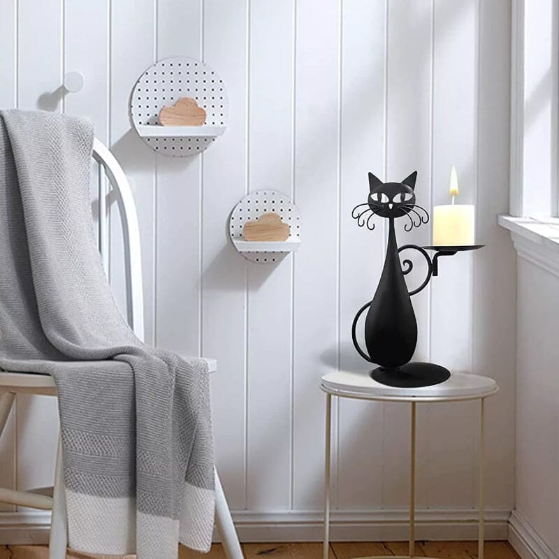 Candelabro gatto nero