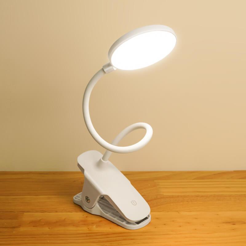 Lampada da scrivania LED clip ricaricabile con protezione per gli occhi Luce notturna
