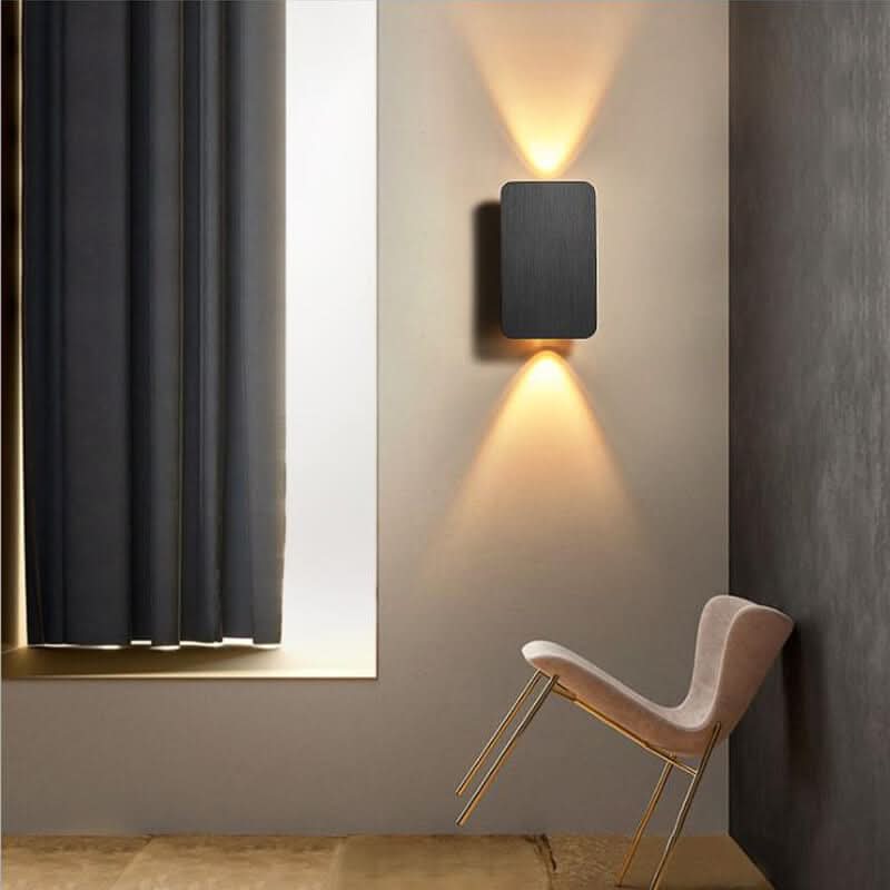 Applique LED rettangolare in alluminio minimalista nordico