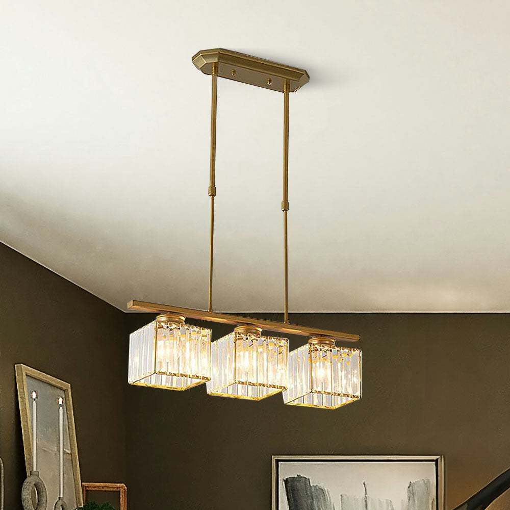 Nira | Lampada a sospensione in vetro multi-testa moderna nordica