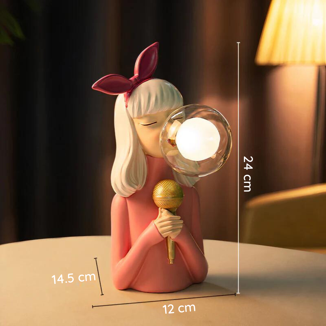 Lampada da Tavolo Artisan Sisters – Illuminazione con Base in Legno Fatta a Mano