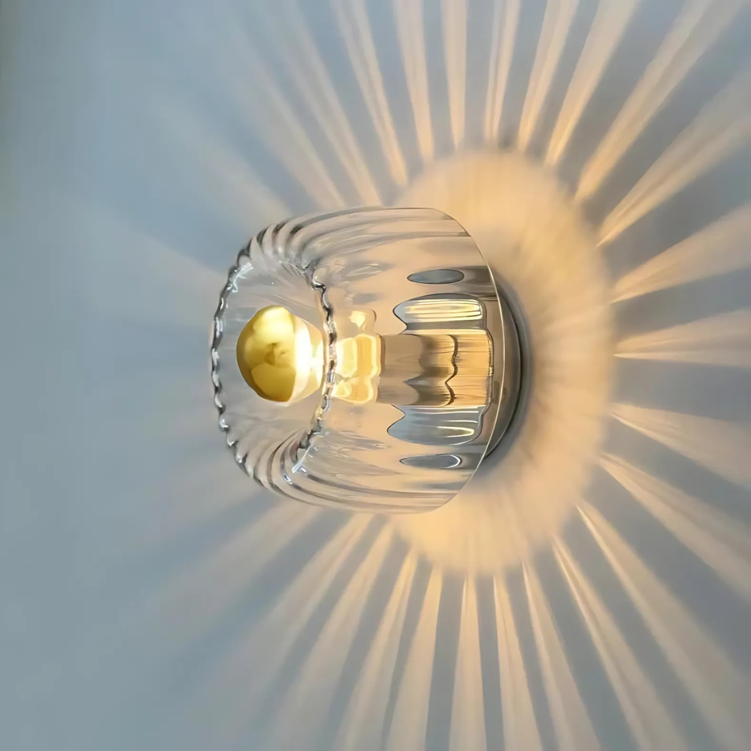 Lampada da Parete in Vetro Atropos - Illuminazione da Interni Elegante