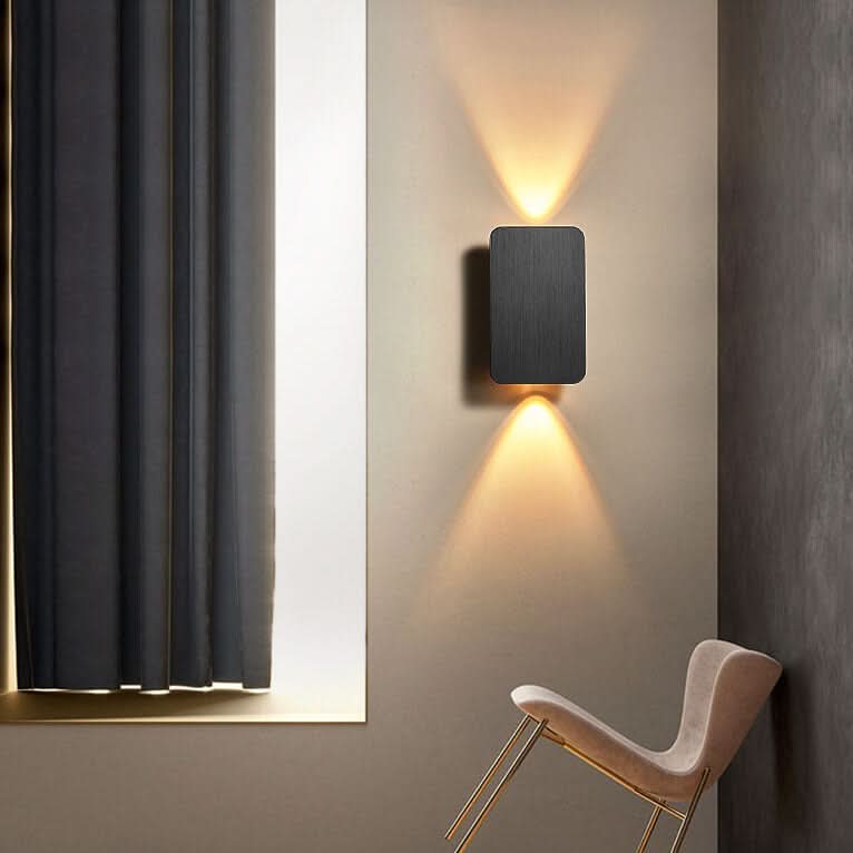 Applique LED rettangolare in alluminio minimalista nordico