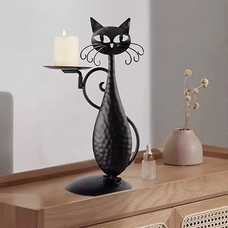Candelabro gatto nero
