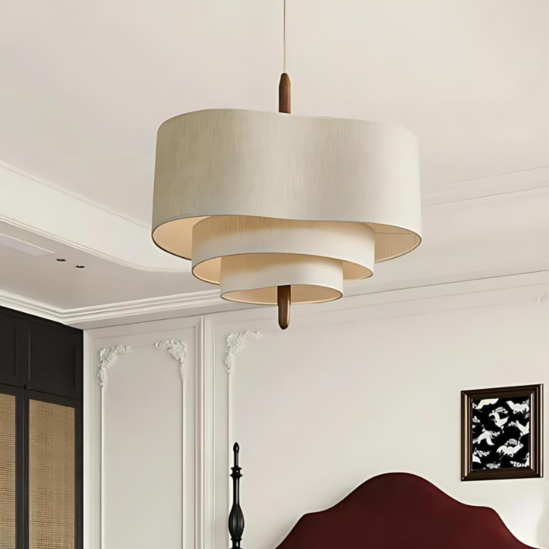 Floressa - Elegante Lampadario in Tessuto per Illuminazione Accogliente