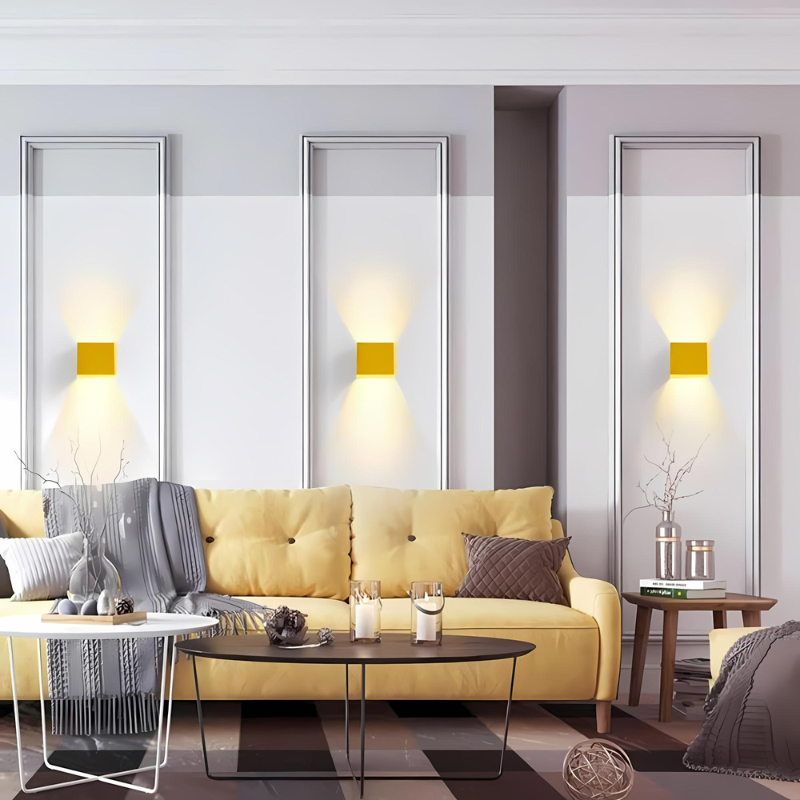 Thyrix - Moderna Lampada da Parete LED Quadrata
