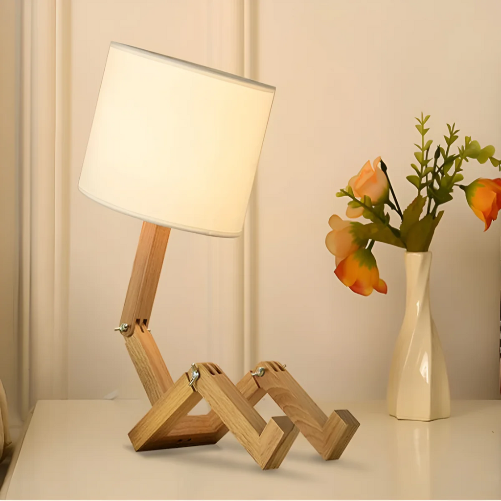 Rilna - Lampada da Tavolo in Legno Flessibile