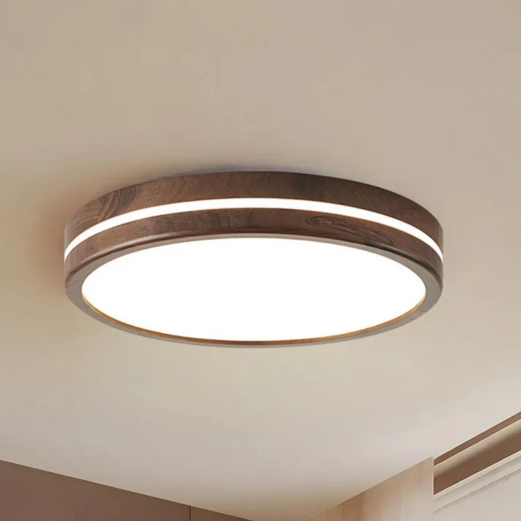 Noxu - Lampada da Soffitto LED in Legno Elegante