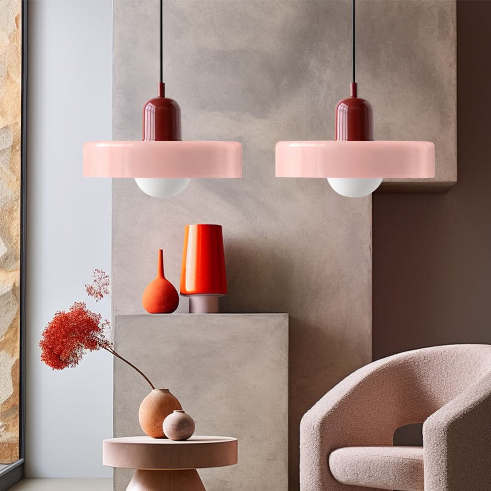 Lampada a Sospensione in Vetro Bauhaus a 2 Teste Regolabile