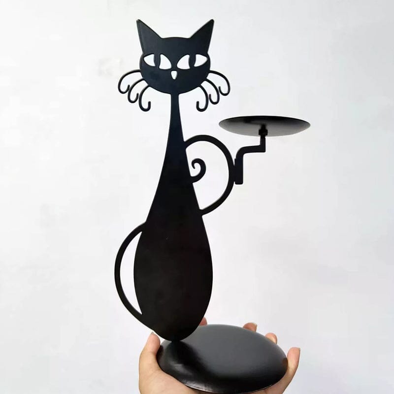 Candelabro gatto nero
