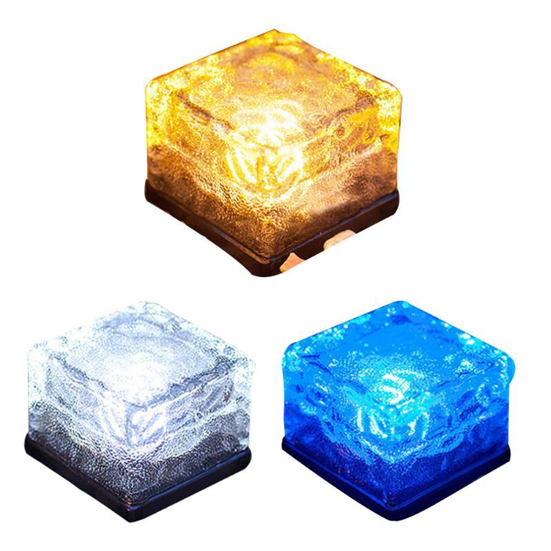 Luce Cubica da Giardino Solare con Effetto Onde d'Acqua a Cambio Colore