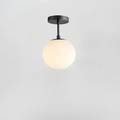 Lampada a soffitto in stile nordico realizzata in vetro – Elegante sfera bianca per ogni ambiente