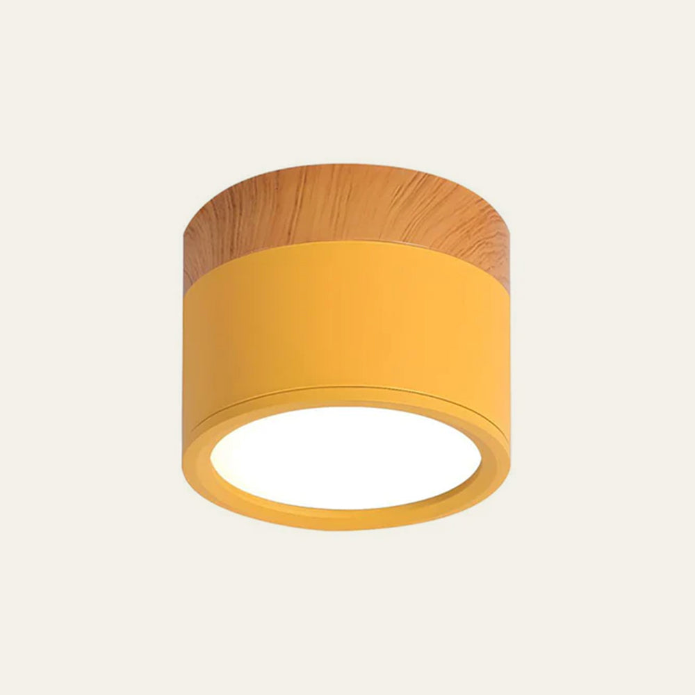 Lampada da soffitto LED moderna a montaggio a incasso cilindrica
