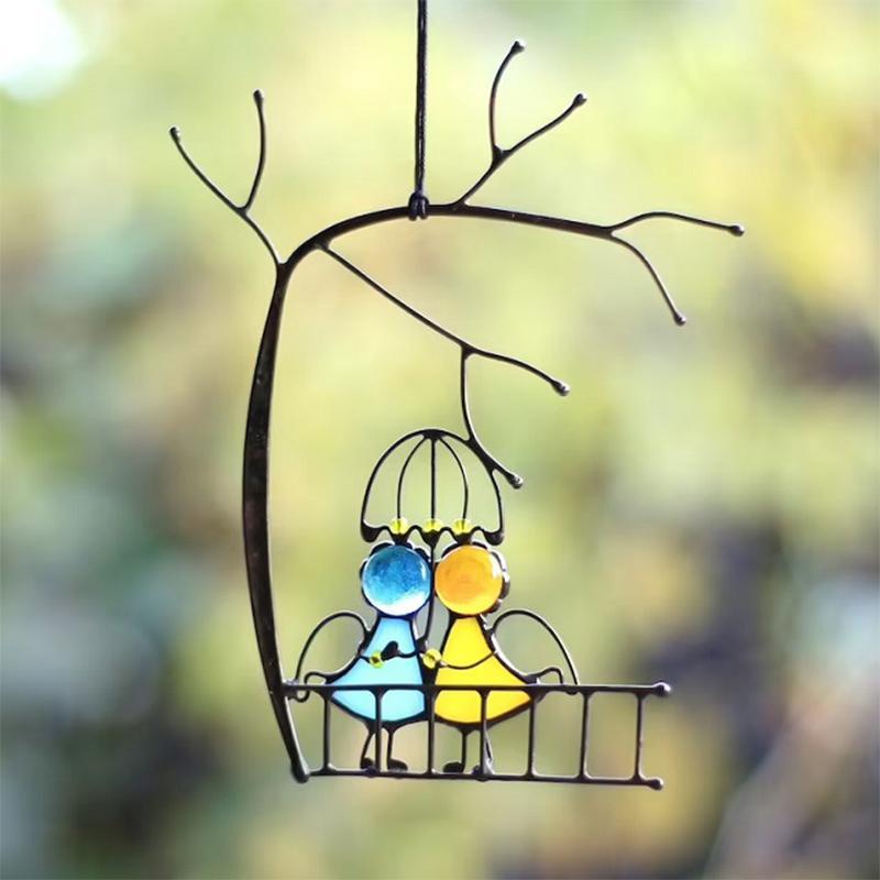 Cattura Sole, Decorazione per Finestra, Arte in Vetro Colorato