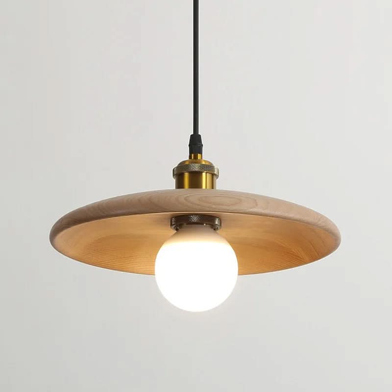 Lampada a sospensione in legno Dopwii