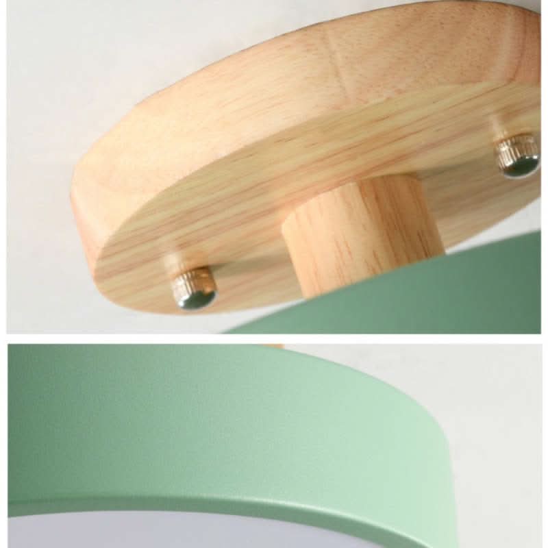 Lampada da soffitto LED in legno moderno con funzione dimmerabile