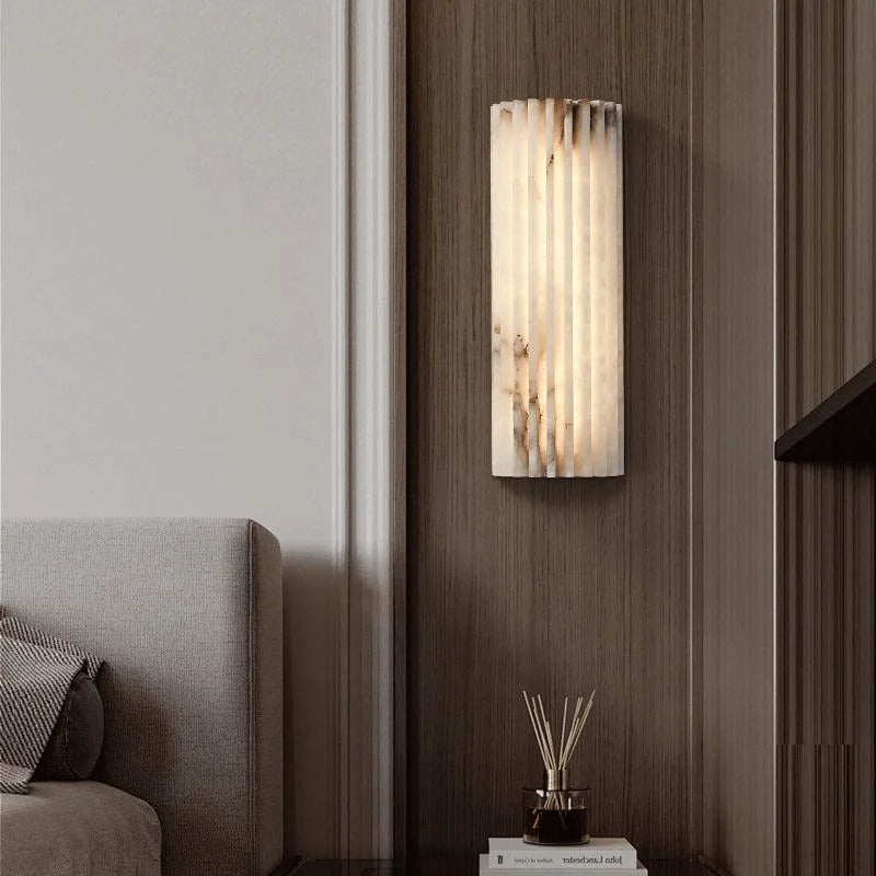 Lampada da comodino in marmo di lusso per interni accoglienti