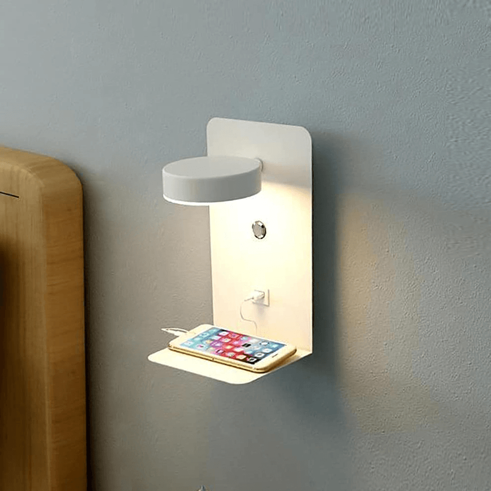 Hub di Illuminazione con Stazione di Ricarica - Illuminazione Elegante e Regolabile