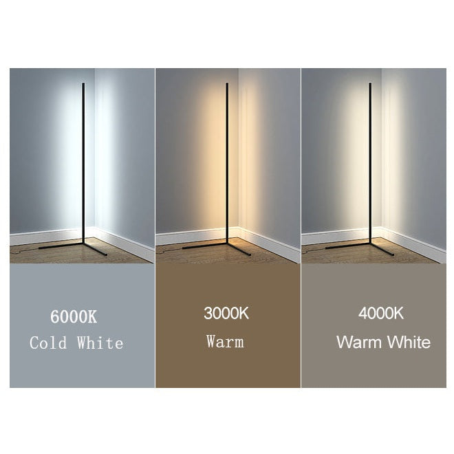 Lampada Angolare da Terra LED Dimmerabile Design Minimalista
