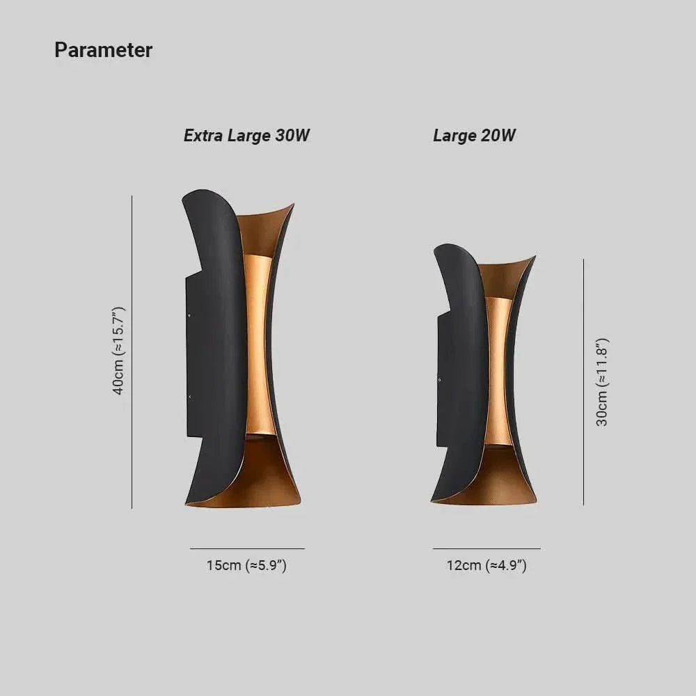 Applique da esterno resistente agli agenti atmosferici con protezione IP65